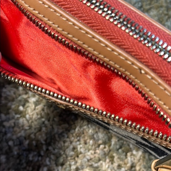 Spartina Daufuskie Island Houndstooth Wristlet GUC Wonderful Condition - Picture 7 of 16